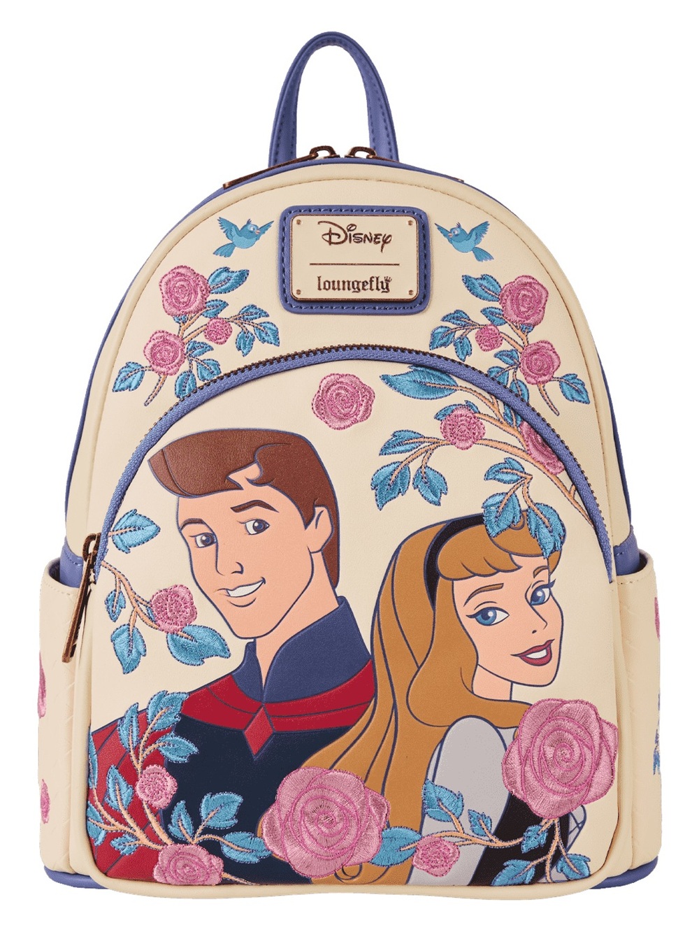 Loungefly Disney Sleeping Beauty Aurora & Prince Mini Backpack - Cream/Pink/Blue